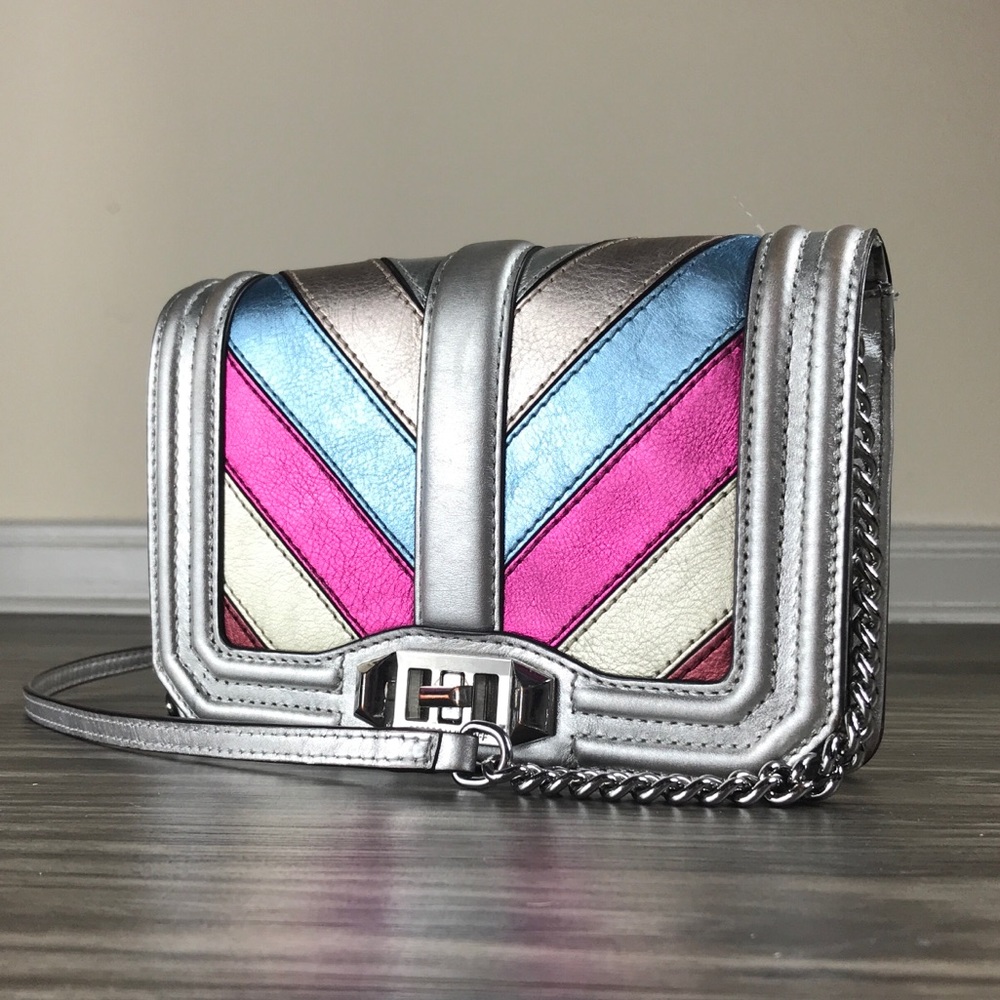 Rebecca Minkoff Metallic Small Love Crossbody Bag